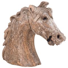 Carved Carousel Horse Head