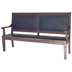 Antique Tall Backed Bench
