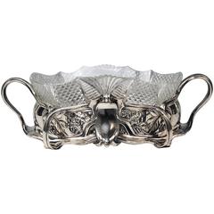 Flower Bowl Silver 800 Art Nouveau Jardinière Lange and Gunther Germany 1900 12