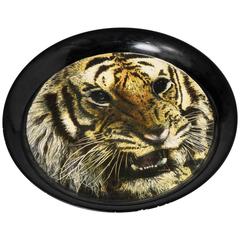 Vintage Piero Fornasetti tray with tiger, Italy circa 1960