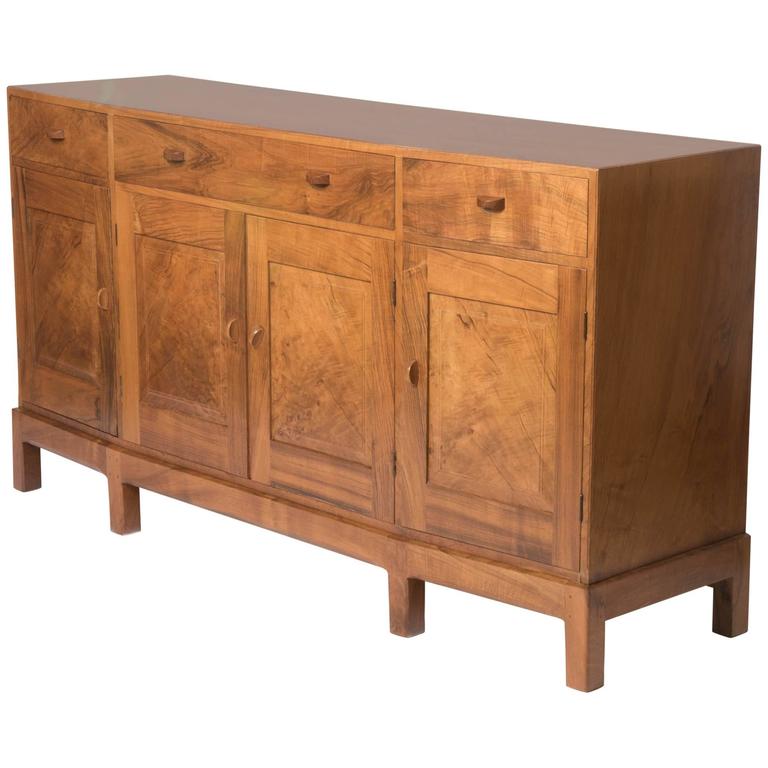 Edward Barnsley walnut splayed front side England circa 1947