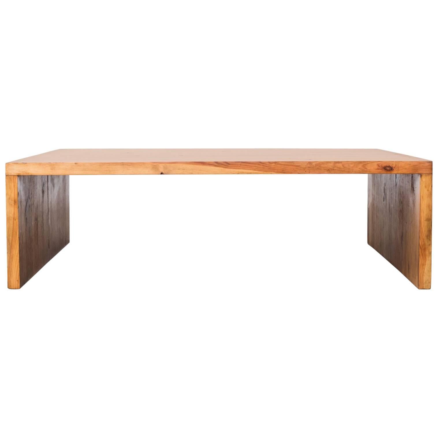 Aat Van Apeldoorn Pine Slat Wood Bench or Coffee Table, 1960