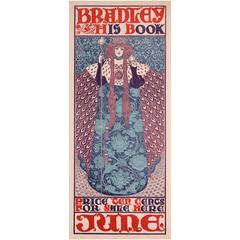 American Art Nouveau Period Arts Magazine Poster by William Bradley, circa 1890s
