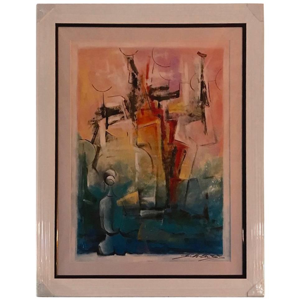 Signed Original David Schluss "Abstract Reflections"