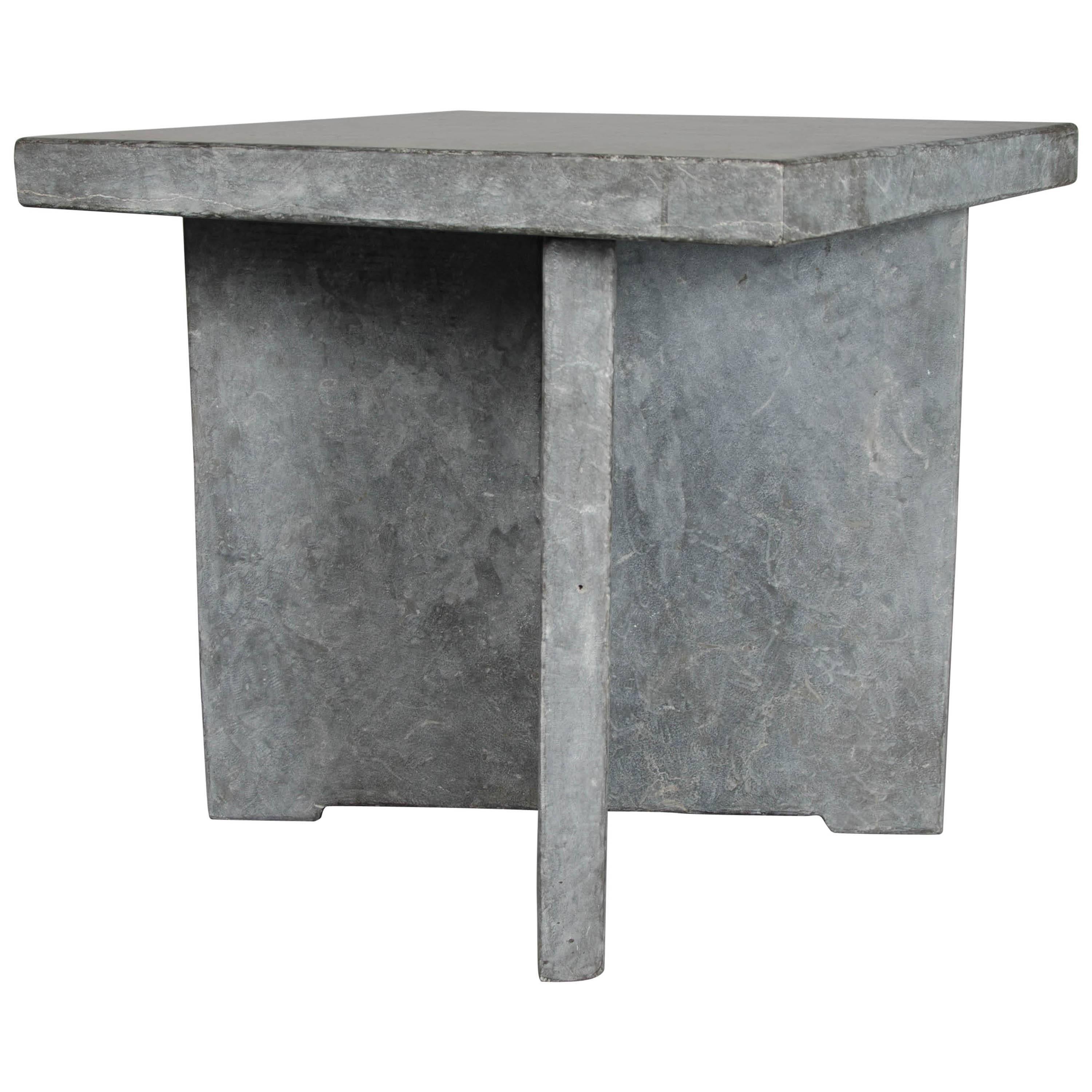 Stone Square Table (Black Stone) by Robert Kuo, Limited Edition