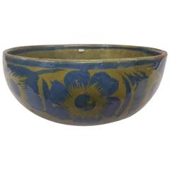 Antique 20th Century Mexican Pottery Bowl