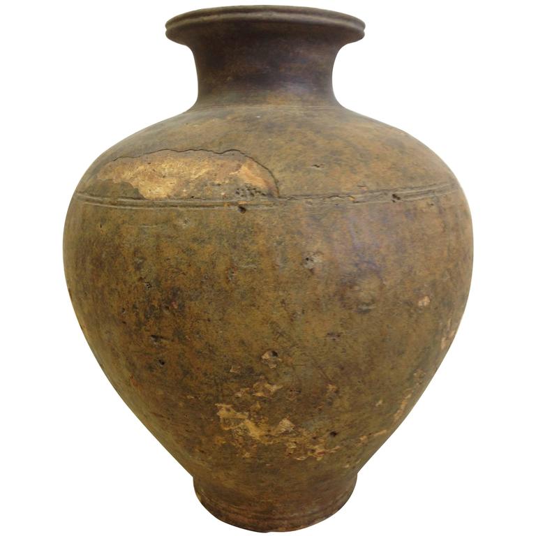 Large Khmer Vase, 15th Century or Earlier