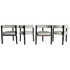 Set of Six Hungarian Round Back Chairs 4