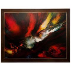 Large Abstract Painting by Leonardo Nierman 6