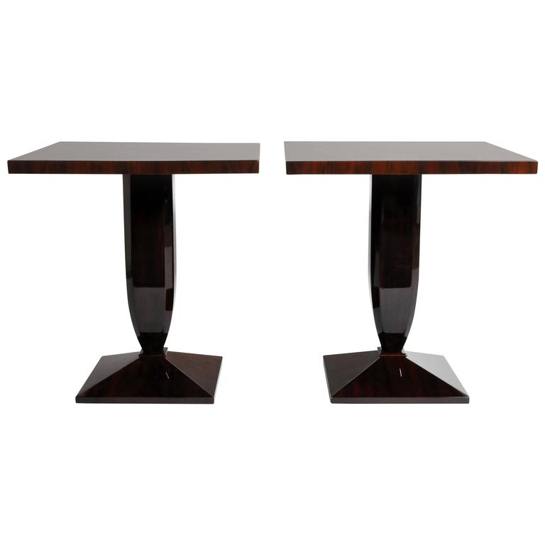 Art Deco Style Square Side Tables For Sale at 1stdibs