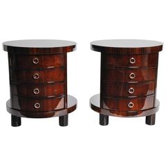 Round Side Table with Shelf 8