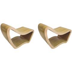 2 Italian Mid-Century Modern / Minimalist Sculptures / Modern Lounge Chairs 1960 1