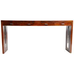 Four-Drawer Console Table with Metal Inlay 2