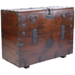 Large 19th Century Korean Bandaji Chest