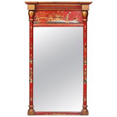 Chinoiserie Decorated Pier Mirror