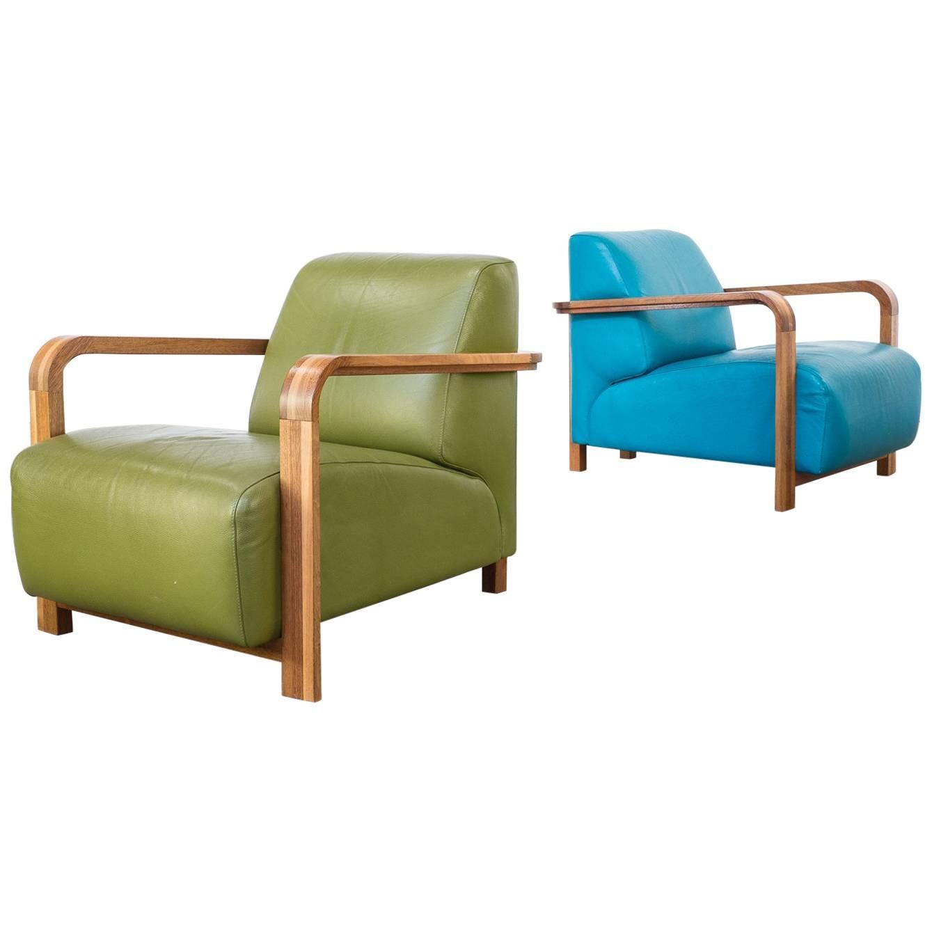 Hugo De Ruiter Lounge Chairs ‘Hemingway’ for Leolux For Sale