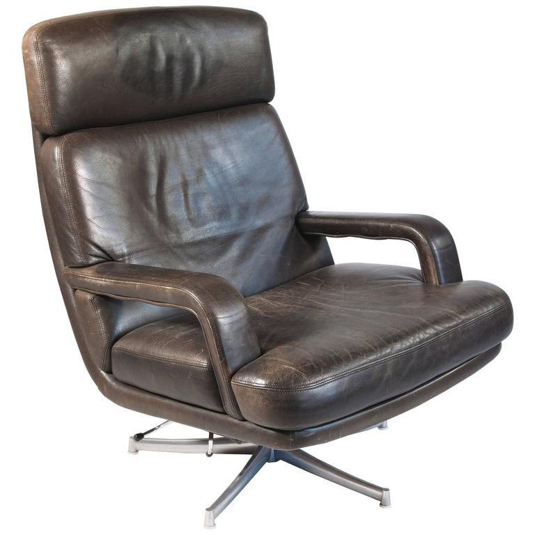 Leather Lounge Chair 'Don' by Bernd Münzebrock for Walter Knoll, 1970s