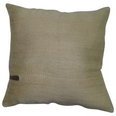 Ivory Mohair Rug Pillow