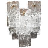 Ice Glass Wall Light, Sconce by Kalmar