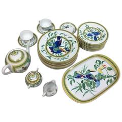 Hermes "Toucan" Porcelain Dinnerware Service 25 Pieces