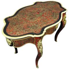 Table in Marquetry Boulle 19th Napoléon III Period