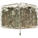 Ice Glass Wall Light, Sconce by Kalmar