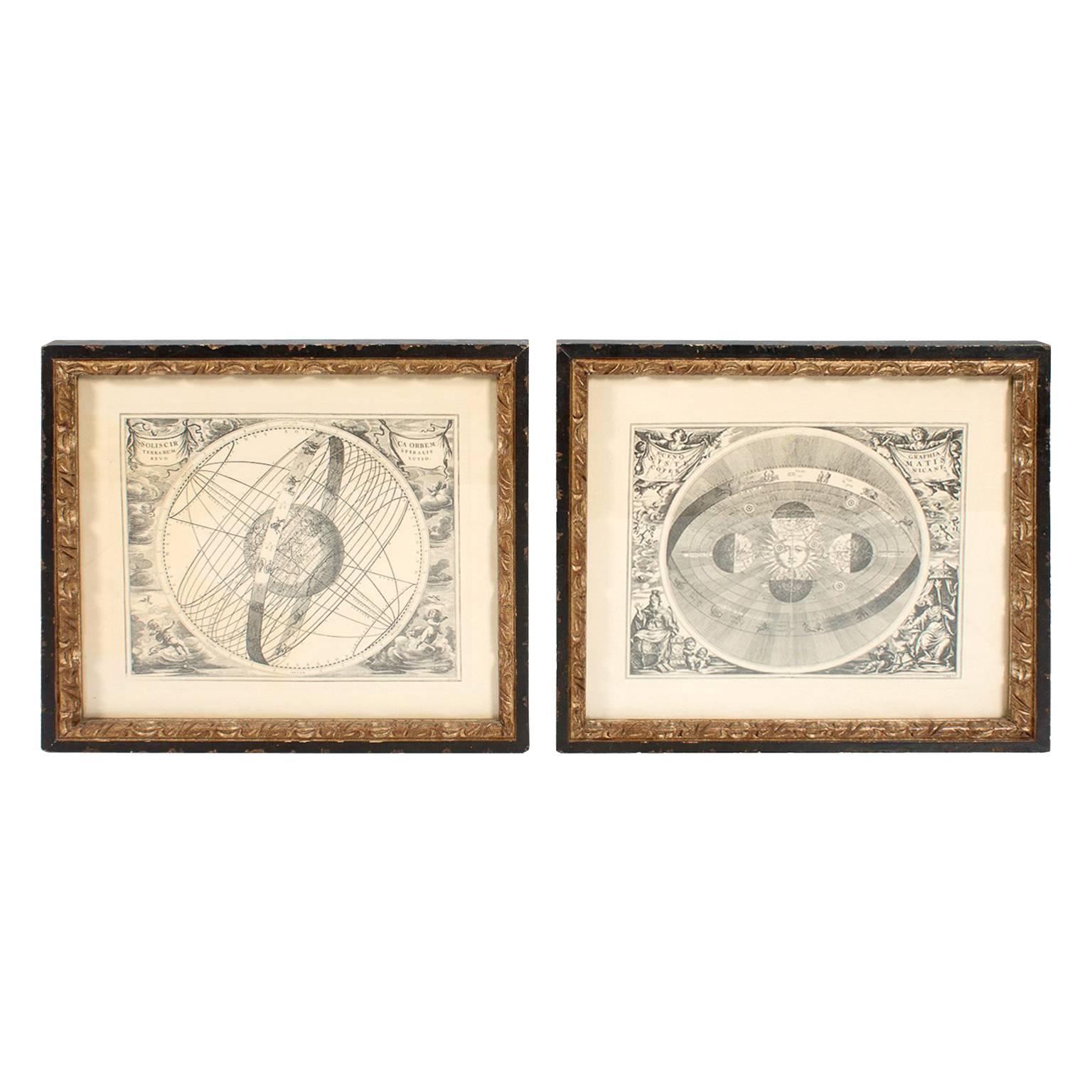 Pair of Astrological Prints For Sale