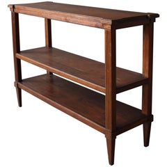 Fine French 19th Century Three-Tiered Oak Console in a Louis XVI Style