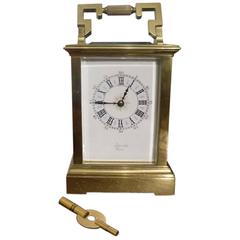 Antique French Four Glass Carriage Clock by Spirrell of Paris