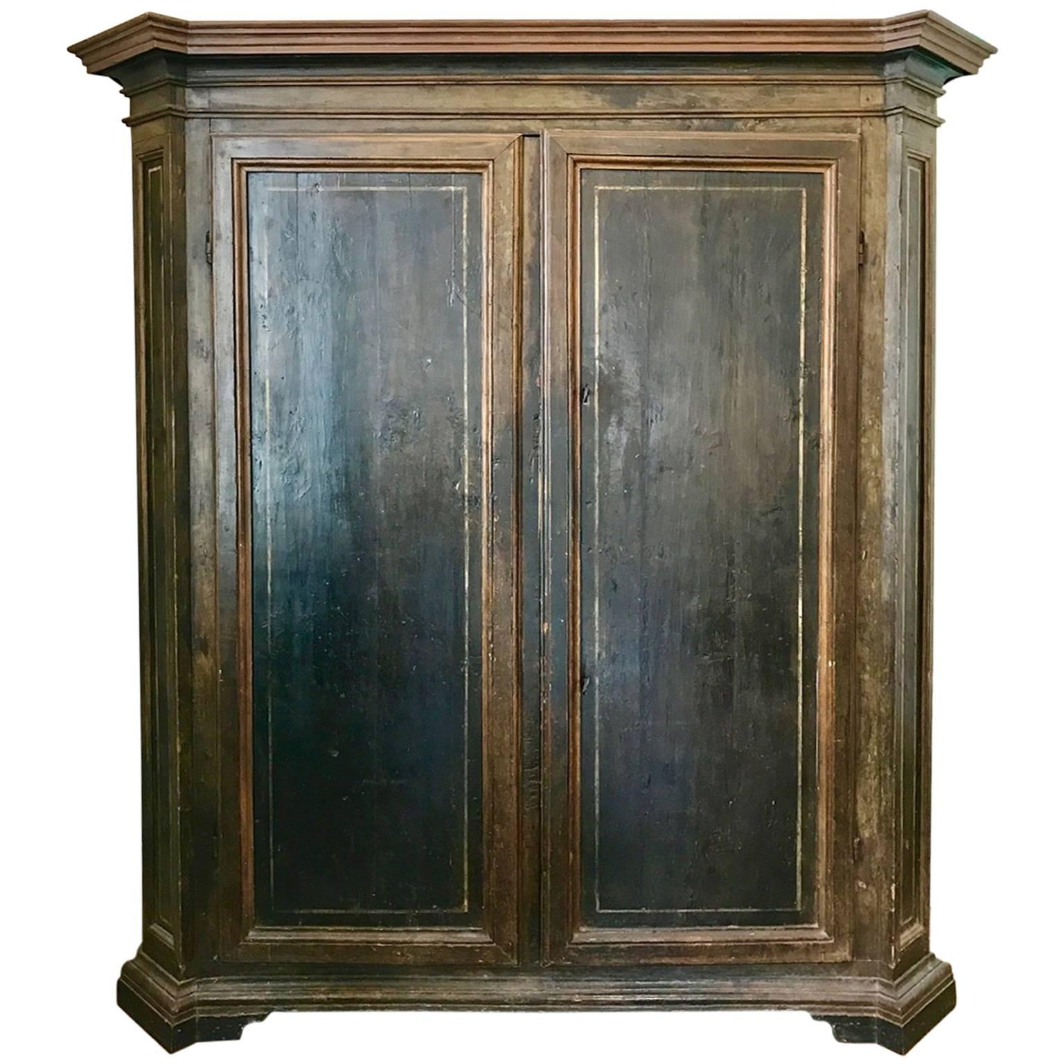 Lombardian Neoclassical Painted Cupboard, circa 1810 