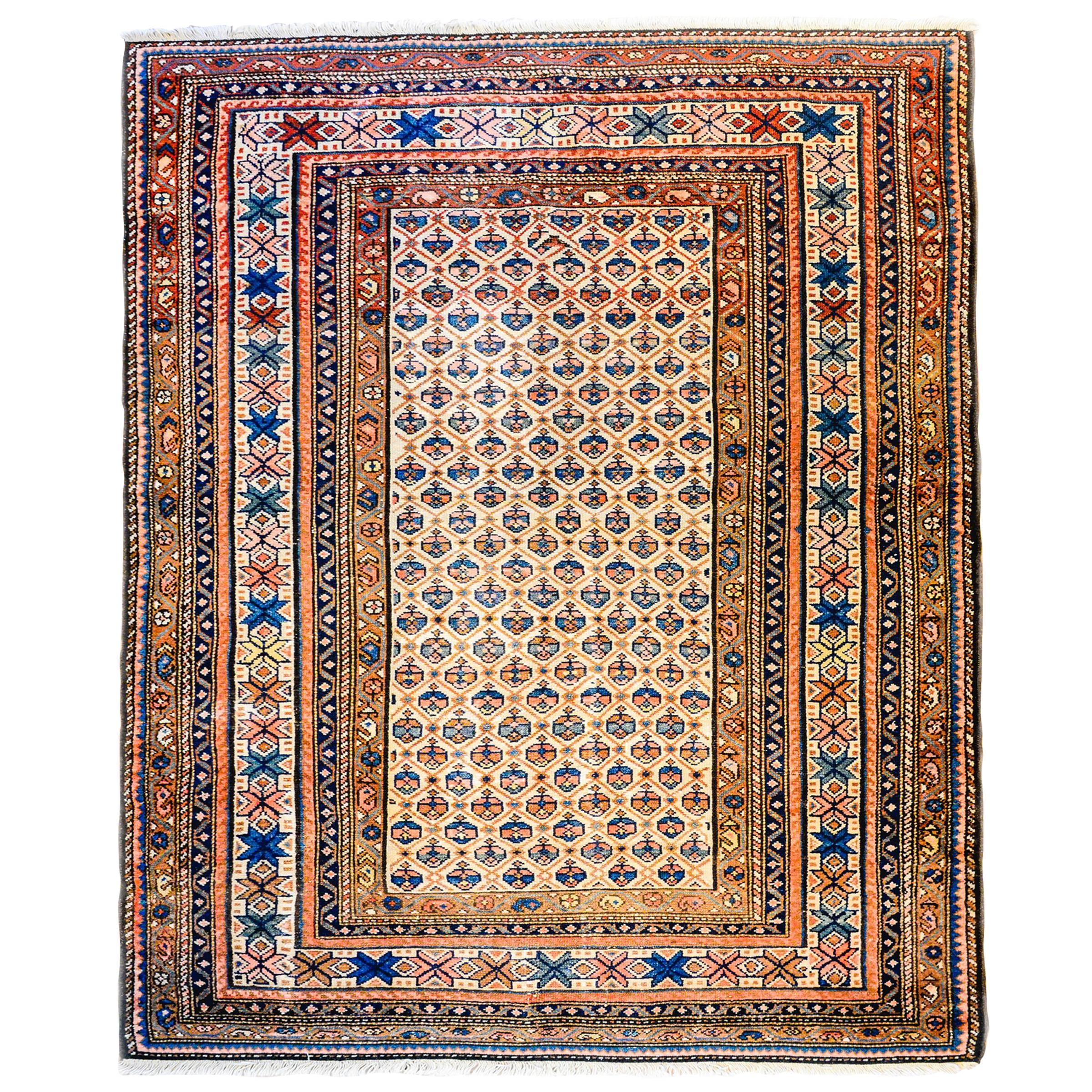 Exquisite 19th Century Malayer Rug For Sale