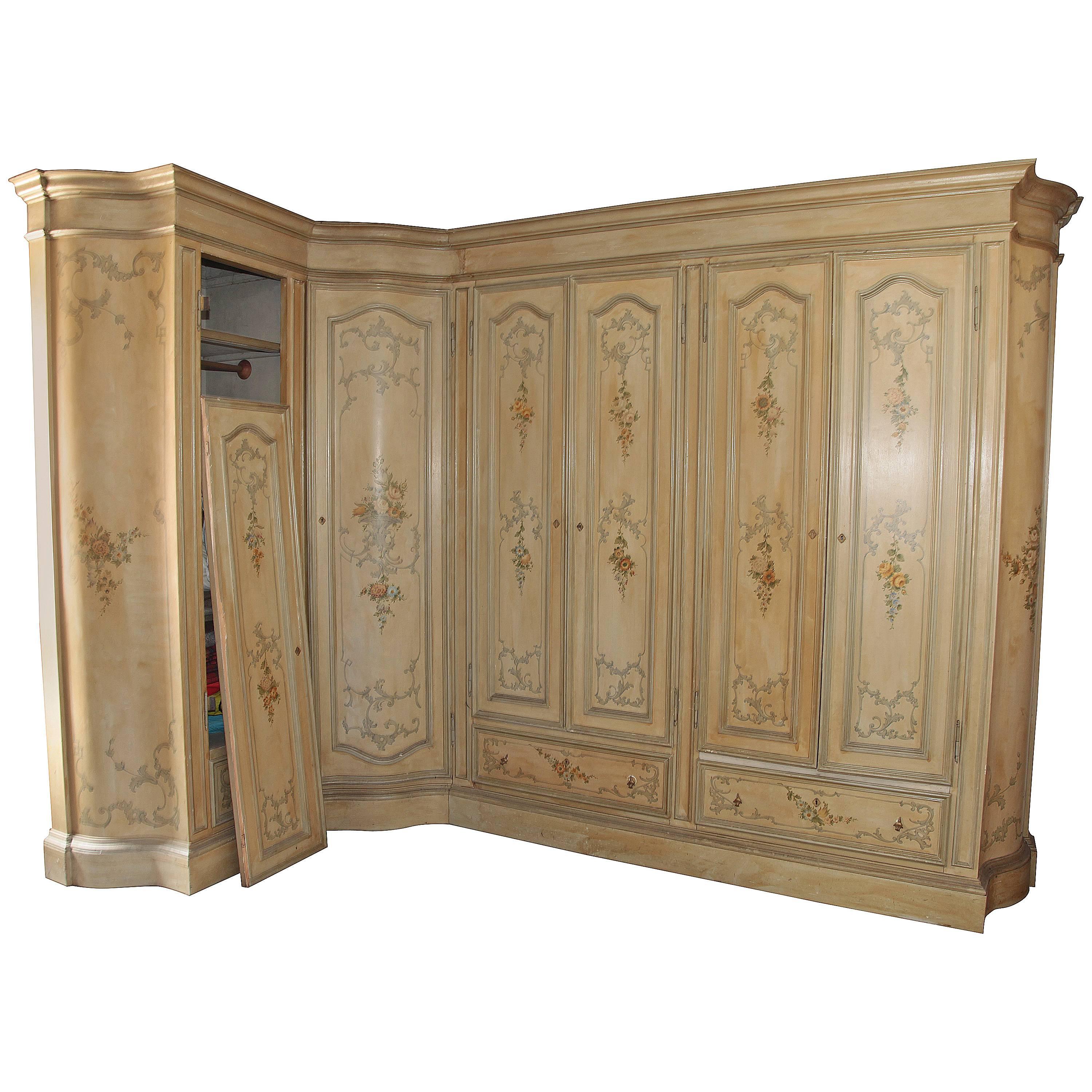 1920s Venetian Wardrobe For Sale