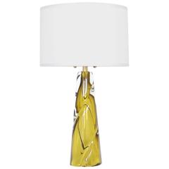Mid-Century Modern Murano Glass Lamp by Seguso 1
