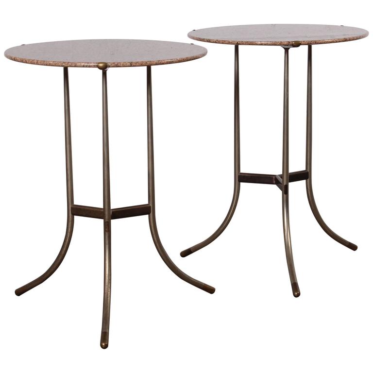 Pair of Side Tables by Cedric Hartman For Sale at 1stDibs