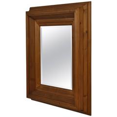 Vintage Pine Framed Bevelled Mirror