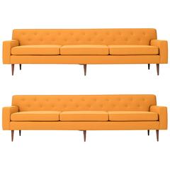 Milo Baughman Pair of Sofas