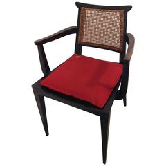 Mahogany Gaming Armchair by Edward Wormley for Dunbar, offered by La Porte