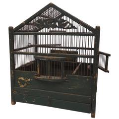 19th Century French Painted Bird Cage 6