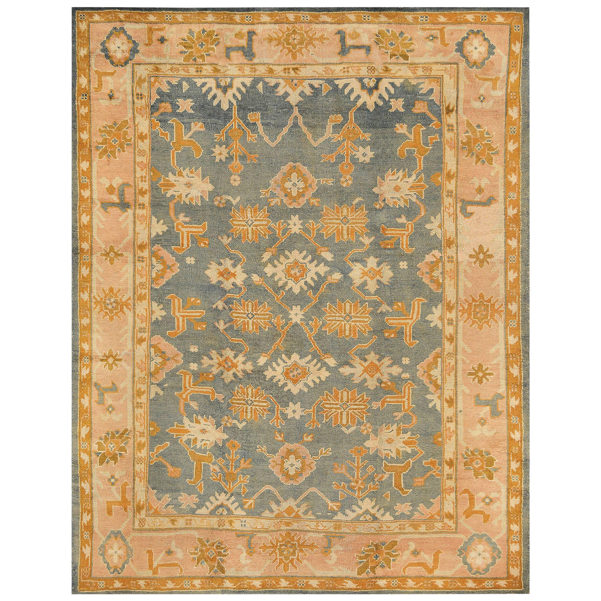 Late 19th Century Oushak Rug from West Anatolia