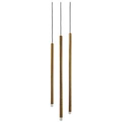 Three Italian Brass Tube Pendants 5