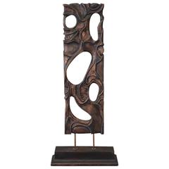 Carved Walnut Screen by George Mullen