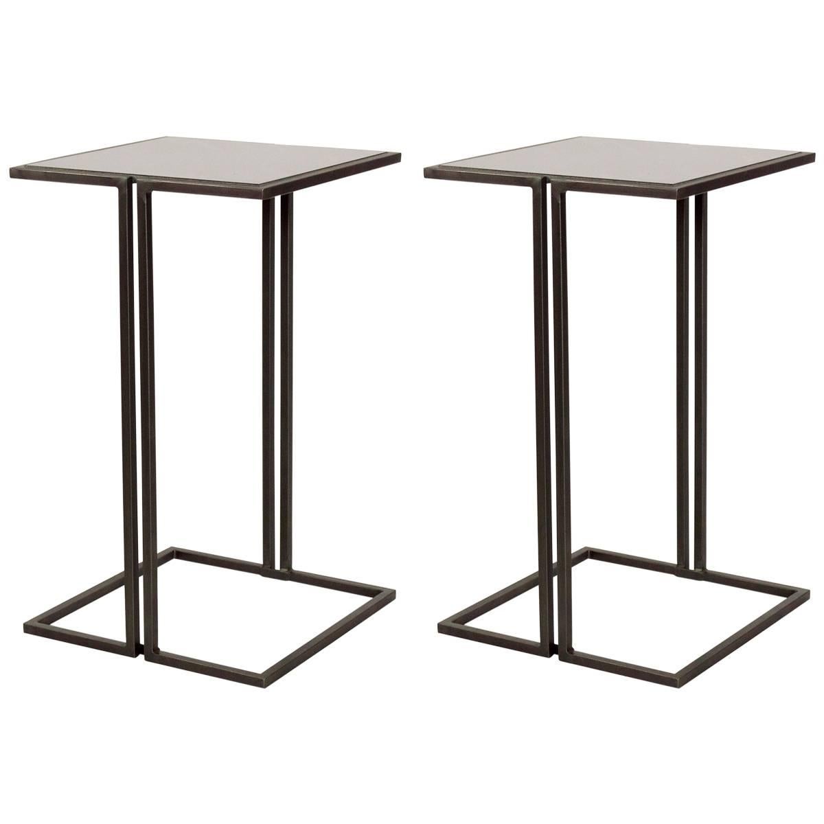 Pair of Nantes Side Tables by Bourgeois Boheme Atelier