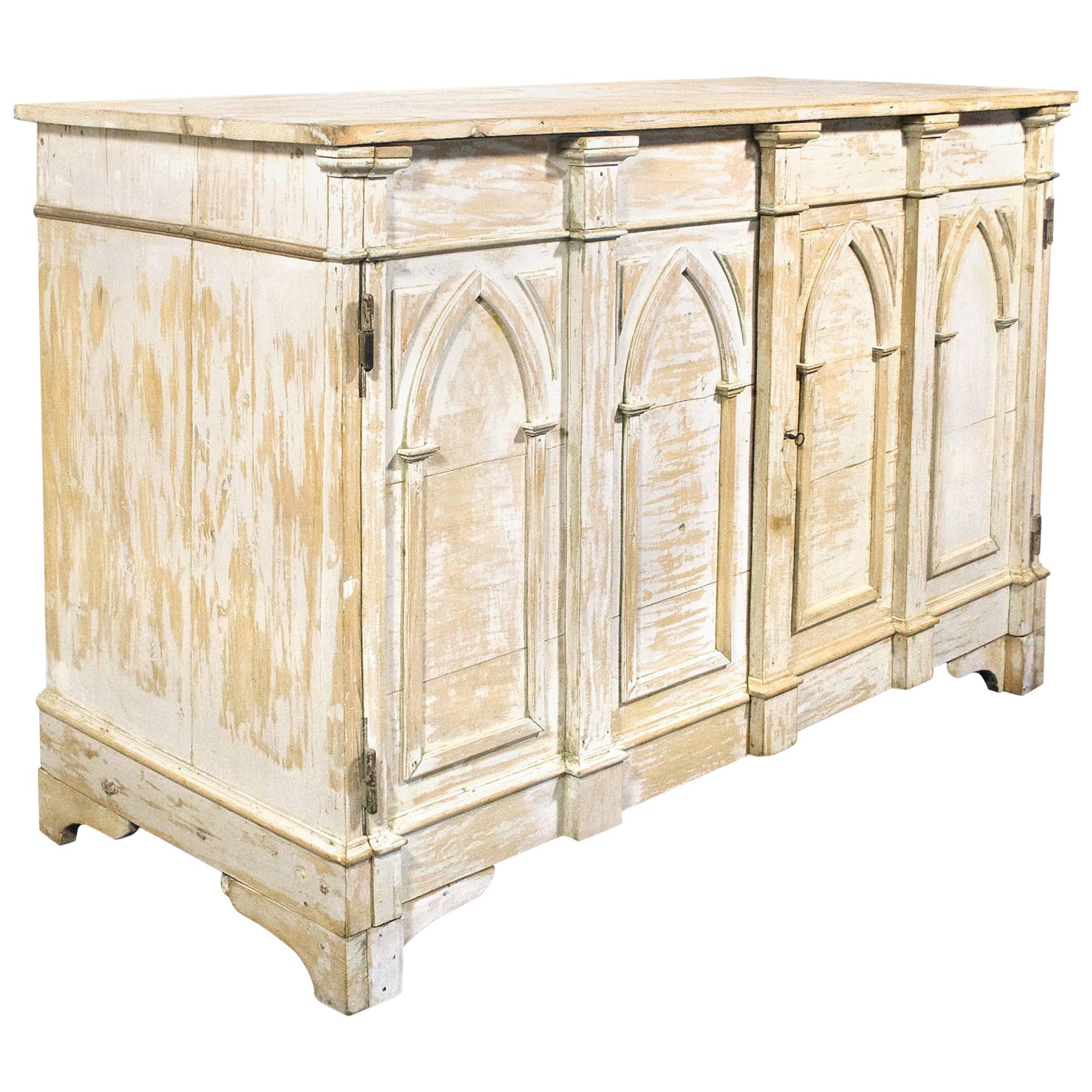 19th Century Gothic Revival Sideboard, circa 1800s, Italy