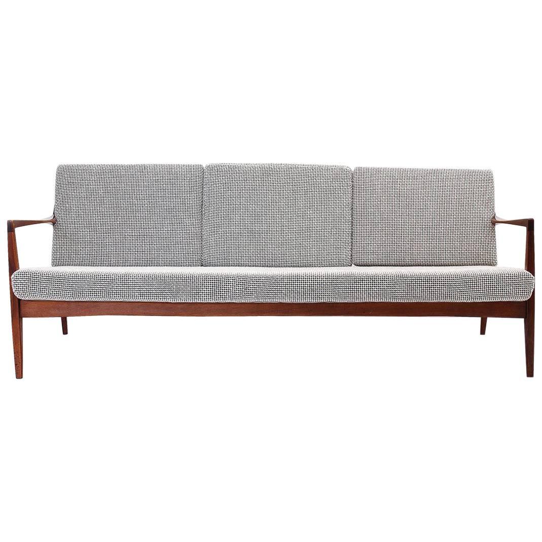 Elegant Swedish Teak Sofa For Sale