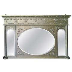 Late 19th Century Giltwood Triptych Wall Mirror