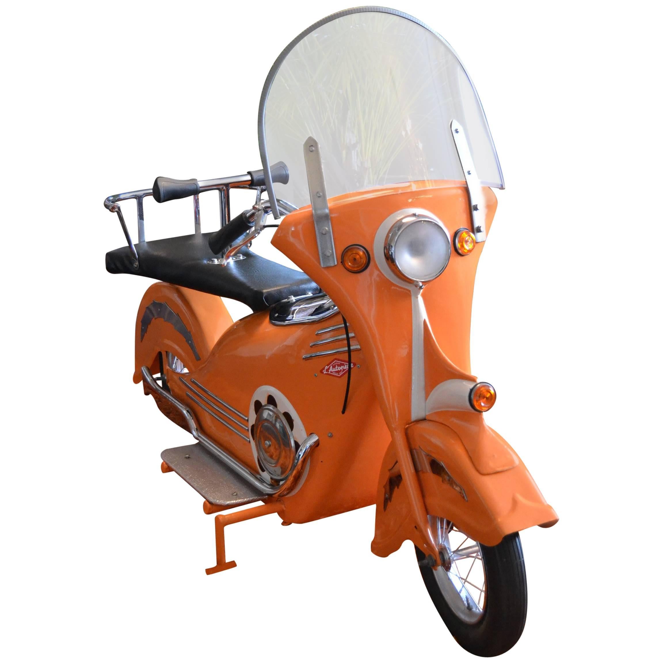 Metal Carousel Scooter by L' Autopède Belgium 1940s