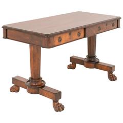 William iv Rosewood Library Table