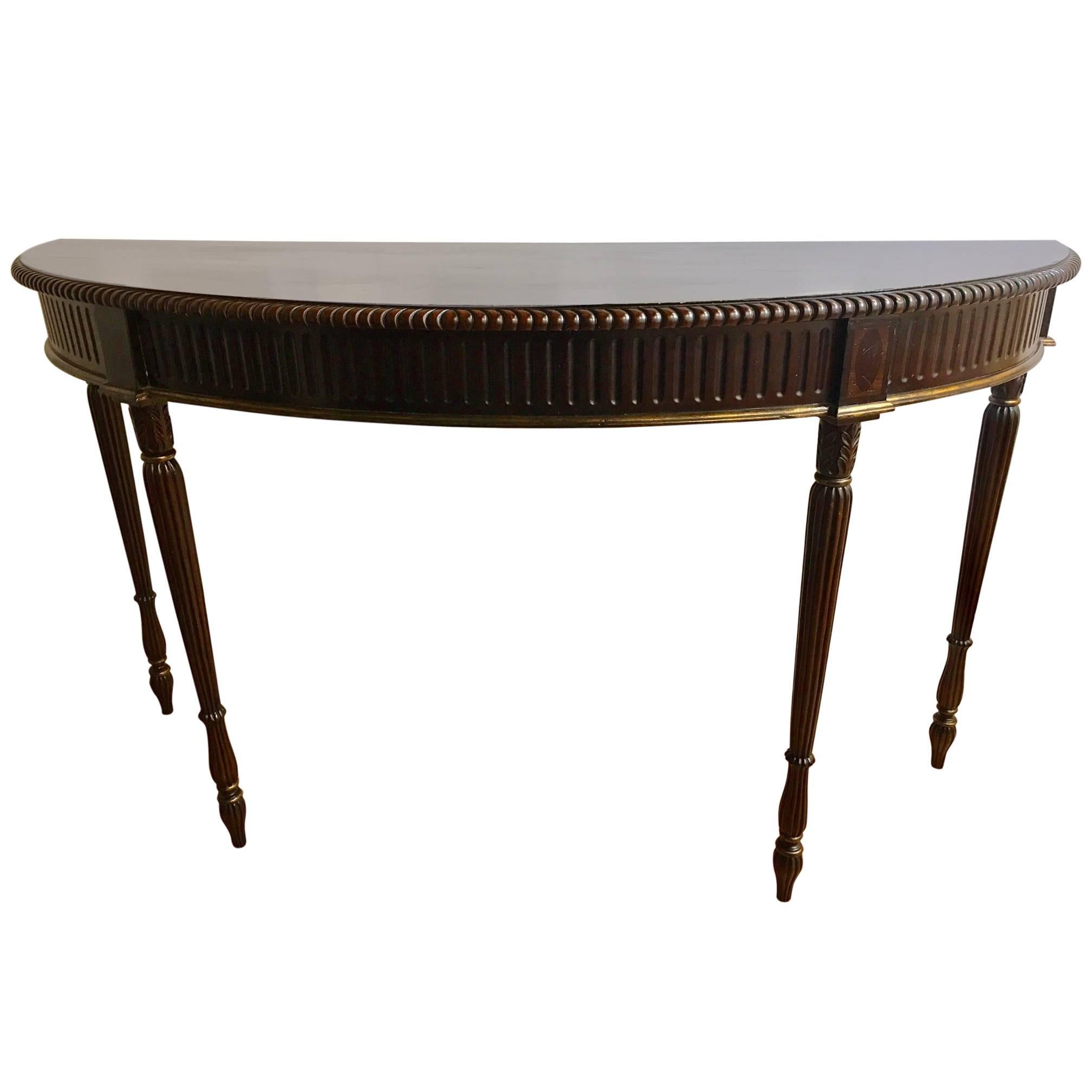 Federal Style Demilune Table