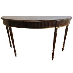 Vintage Federal Style Demilune Table