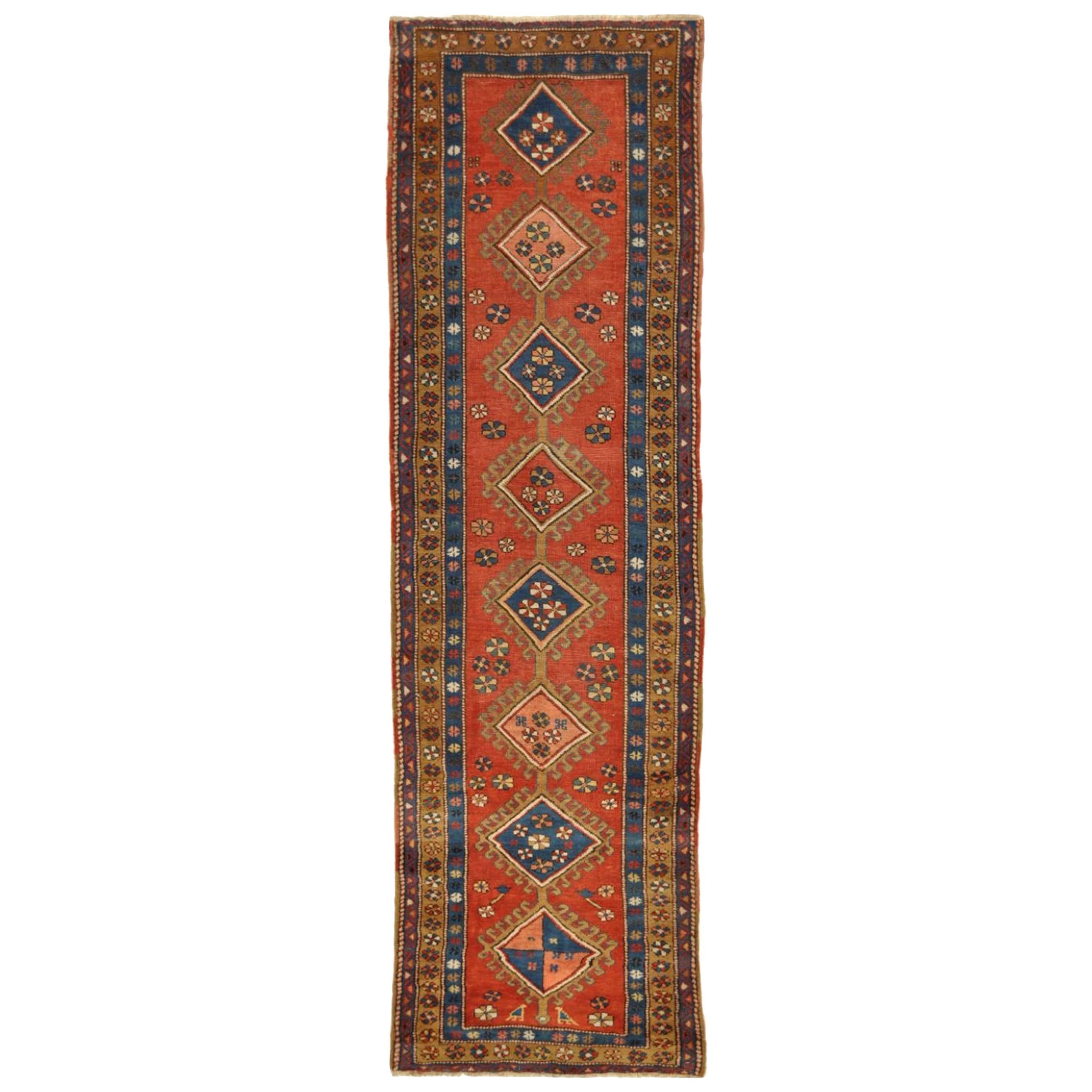 Antique Persian Bakhshayesh Runner Rug